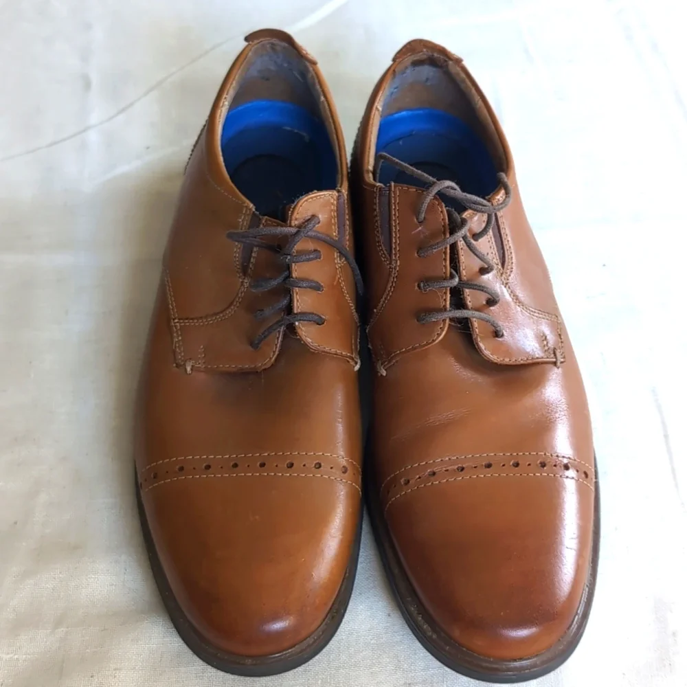 Mens Nunn Bush Brown Leather Dress Shoes. Size 10 M. - Picture 4 of 8